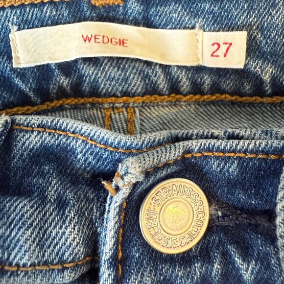 Levi’s Premium Wedgie Fit Jeans Size 27 - Picture 8 of 12